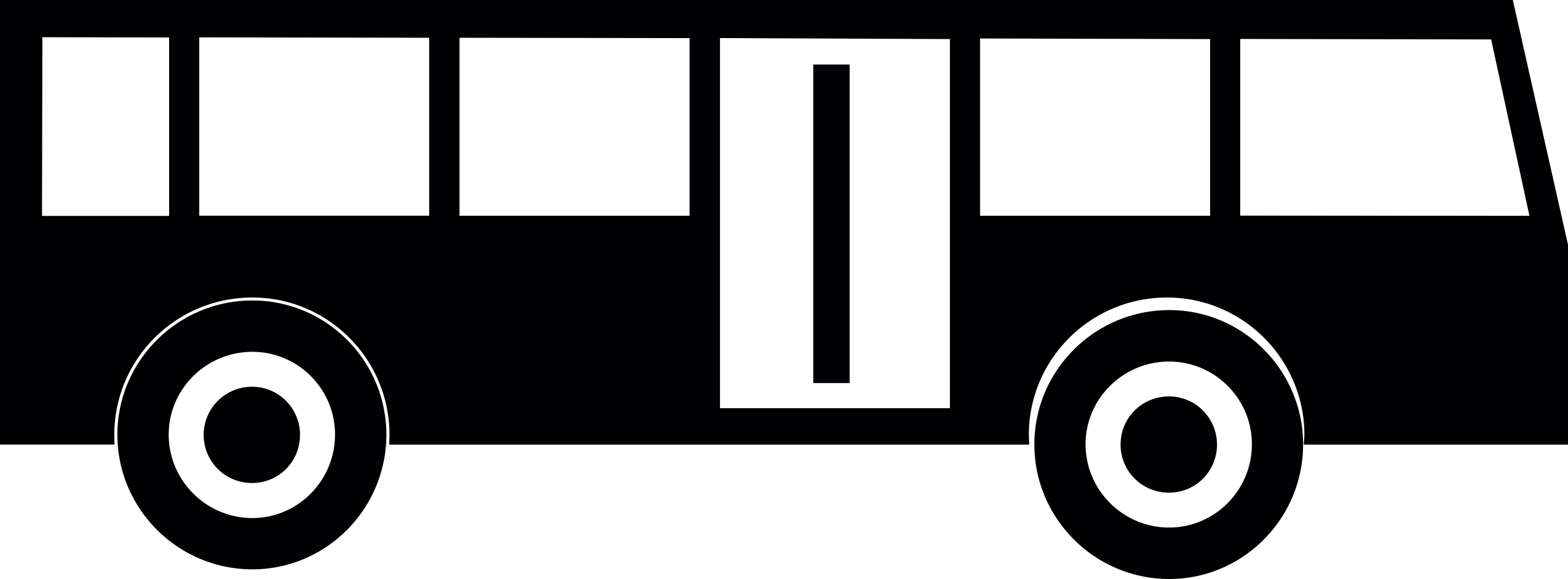 Bus Icon Silhouette Svg Vector Free Vectors